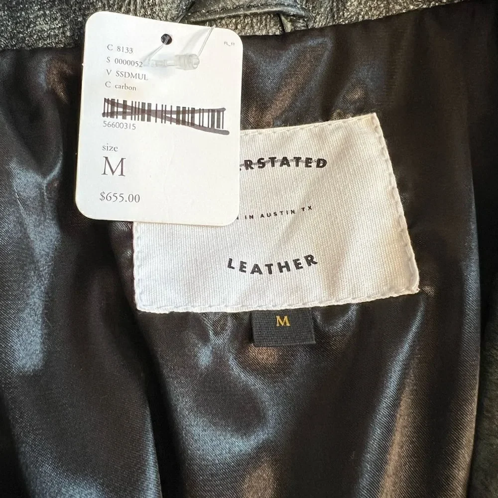 Free People x Understated Leather Star Studded Distressed Jacket - Picture 10 of 10
